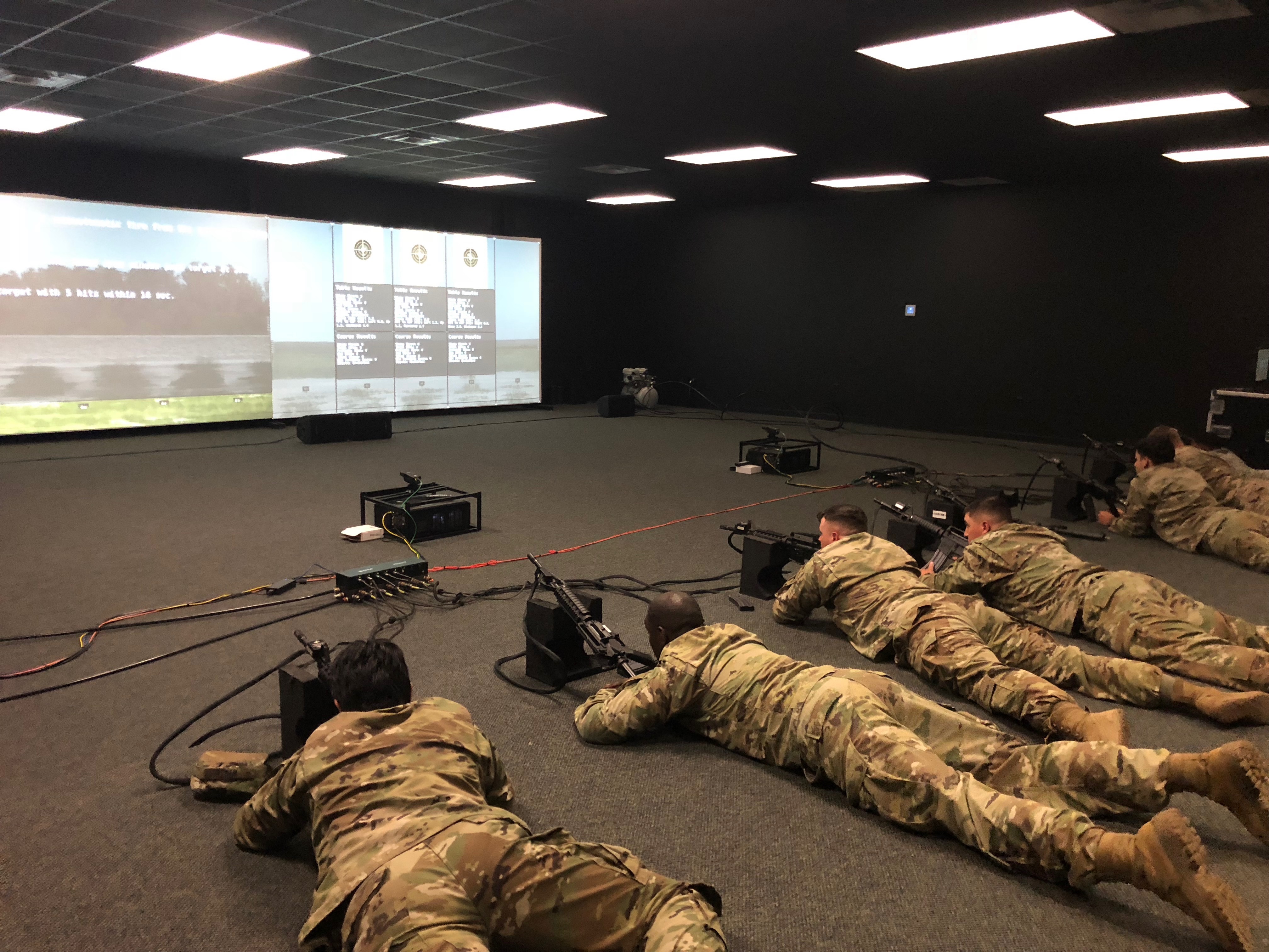 Soldiers practice shooting