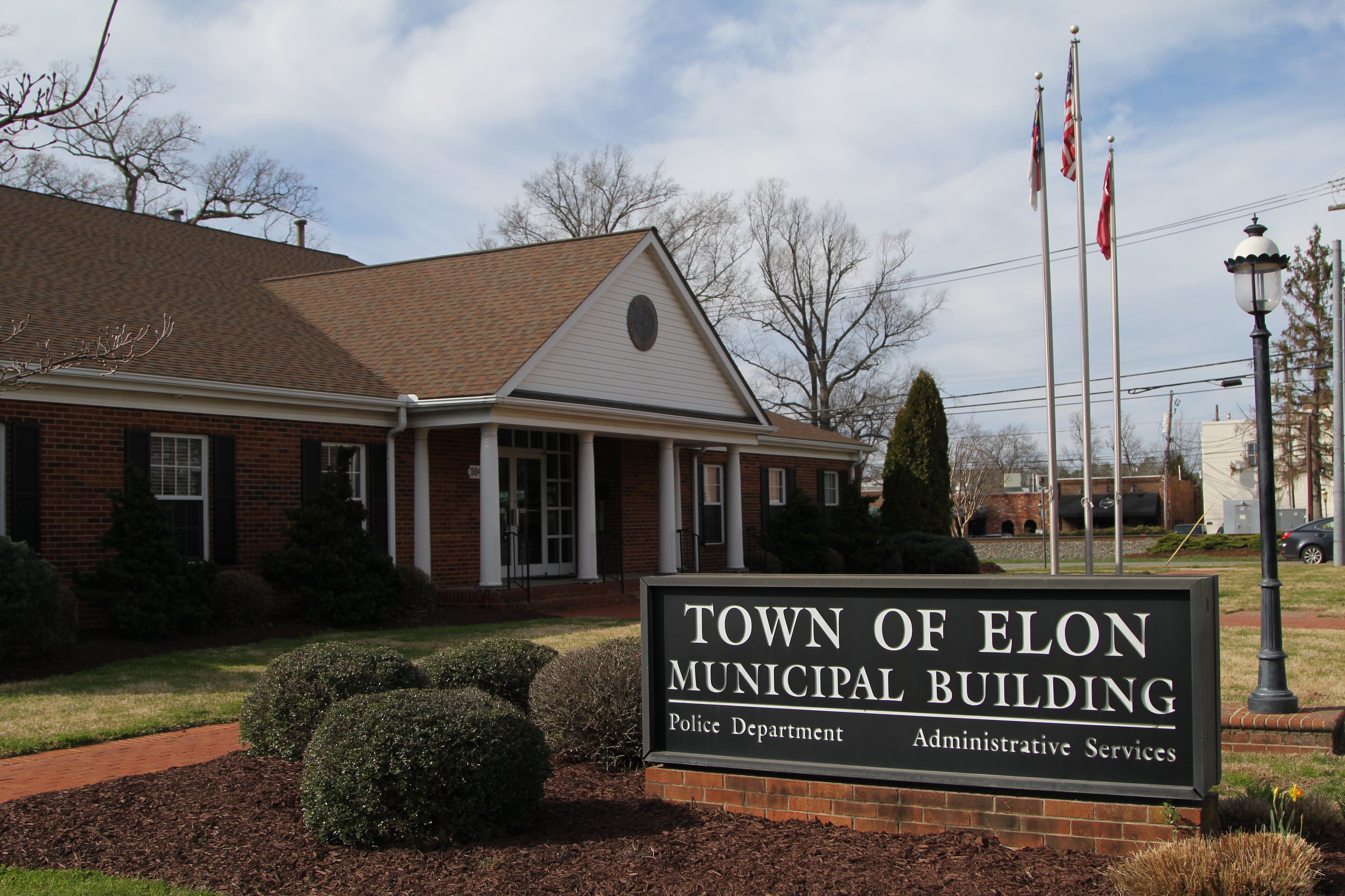 Elon, North Carolina municipal sign