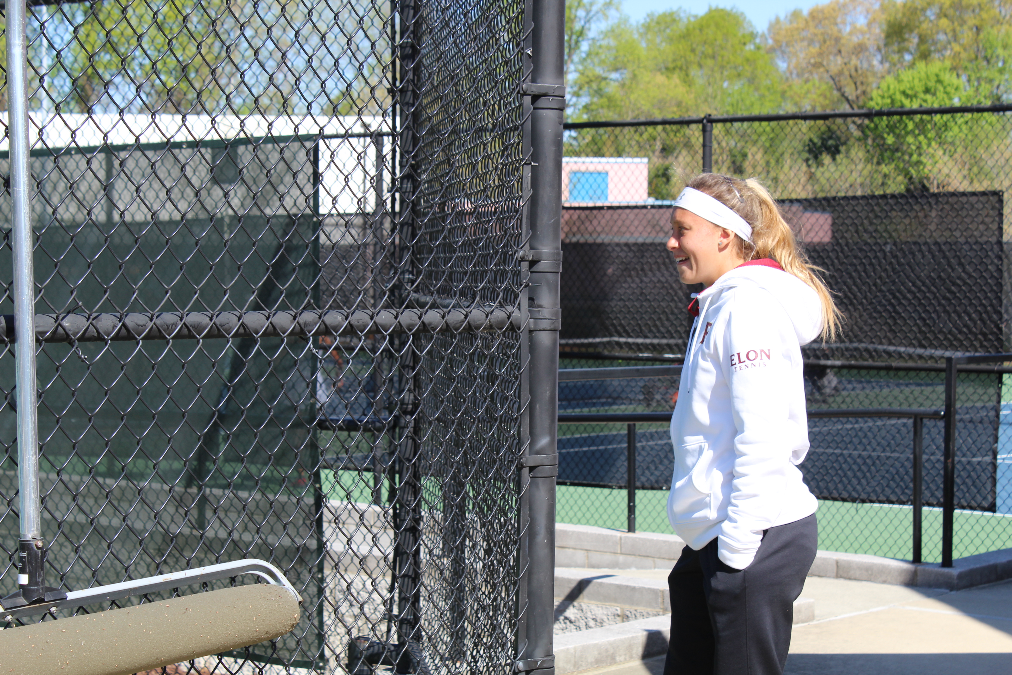 Edo watches matches from the sideline