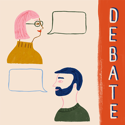 people having a debate