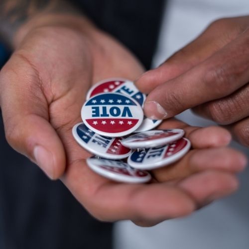 vote stickers class