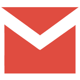 red and white email envelope icon