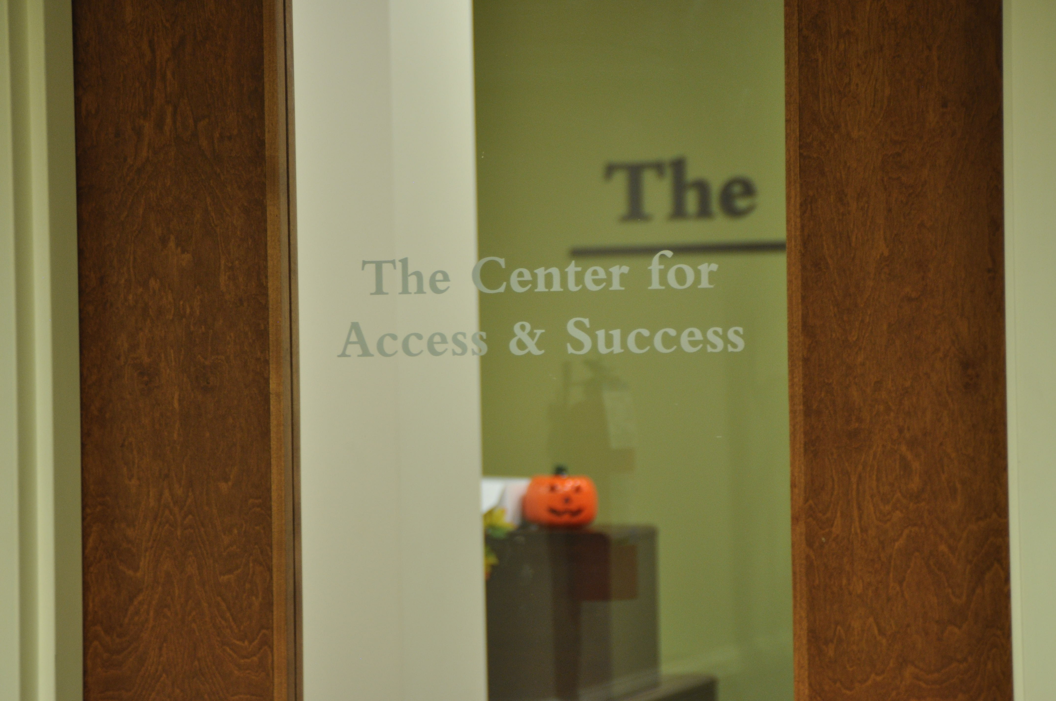 Photo of the front door to the Center for Access and Success, where the Odyssey Program is housed at Elon